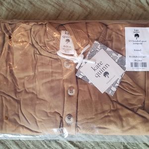 Kate Quinn Long Sleeve Fennel Hooded Jumpsuit 18-24m bamboo